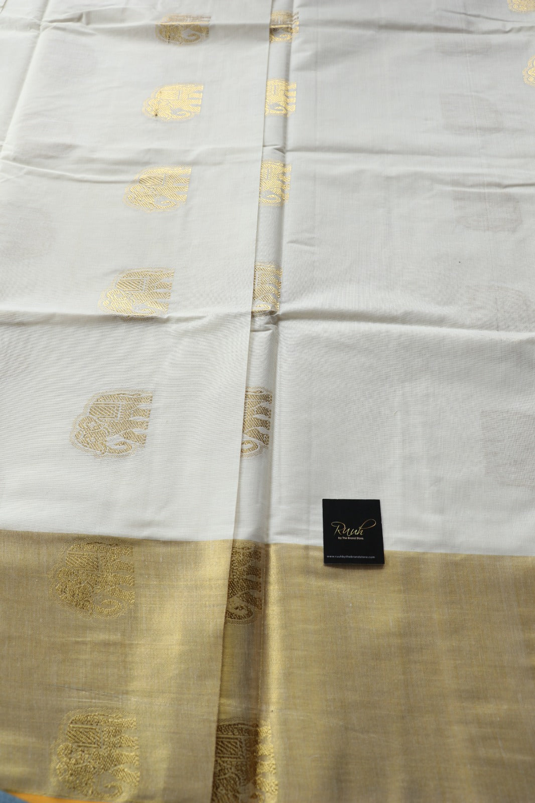 ELEPHANT WOVEN COTTON SAREE -TBS26EWS