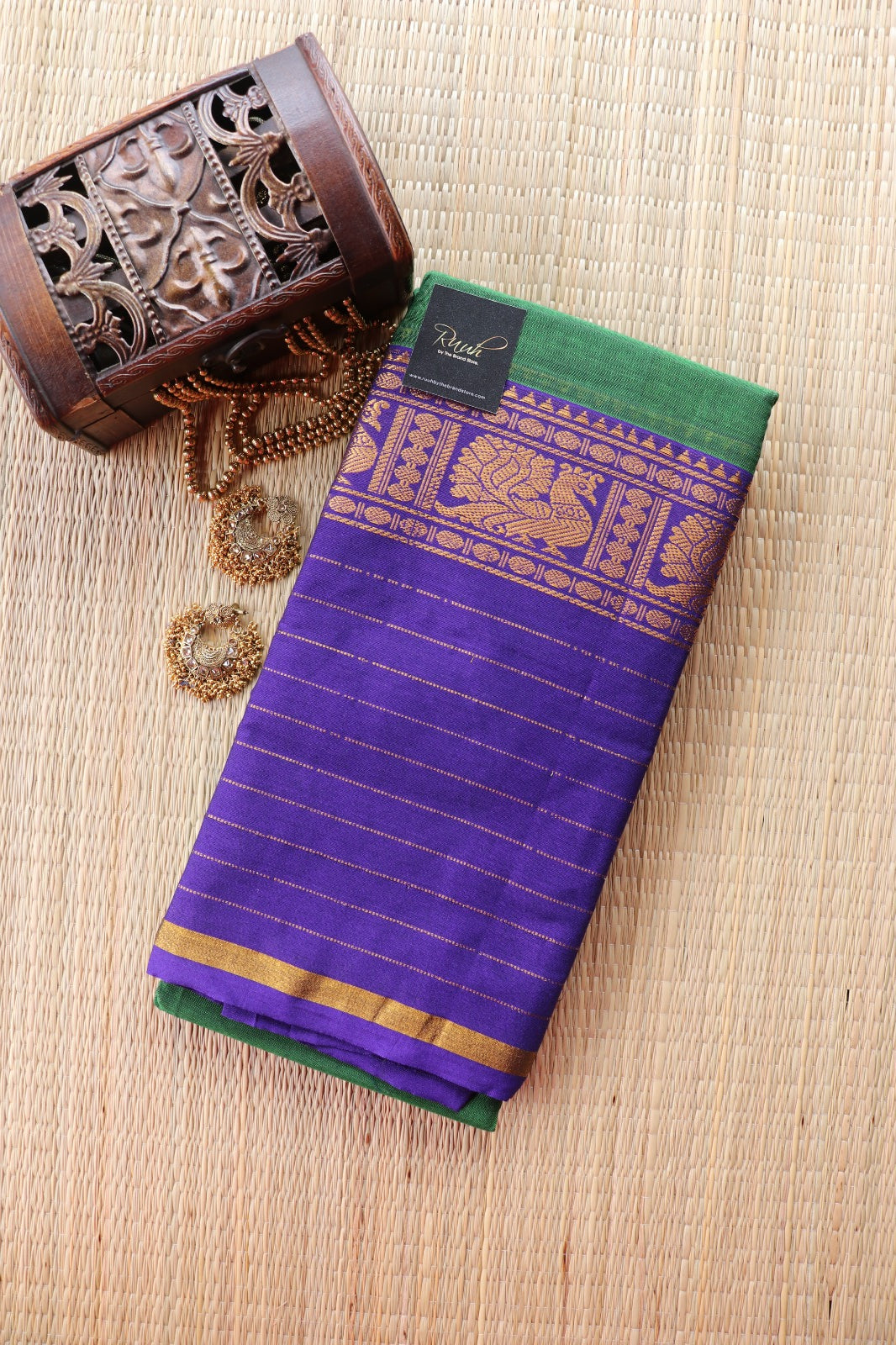 GREEN PURPLE NARAYNPET SAREE