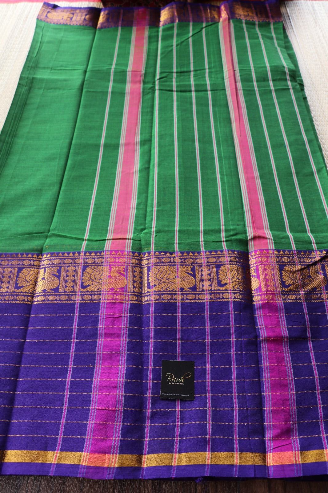 GREEN PURPLE NARAYNPET SAREE