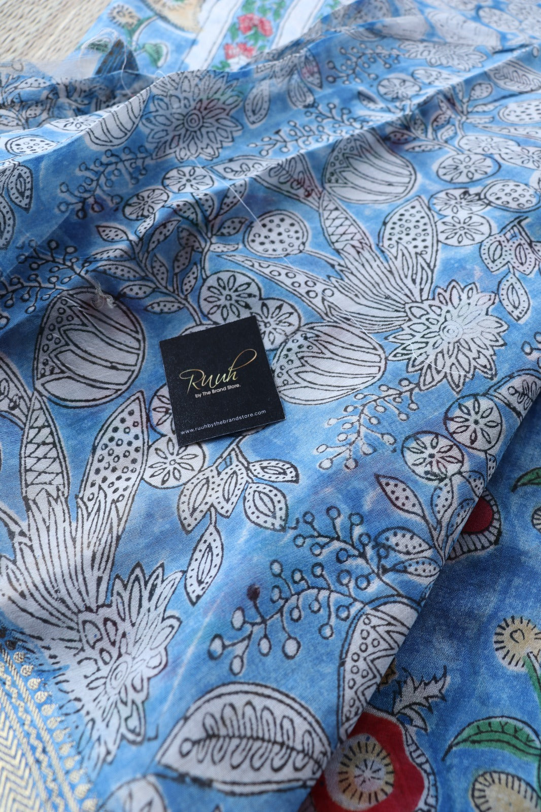 MAHESHWARI BLOCK PRINT SAREE- TBS26MBP