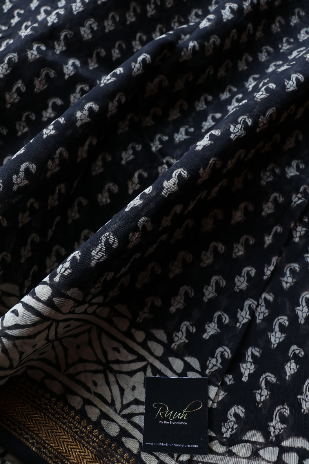 MAHESHWARI BLOCK PRINT SAREE- TBS26MBP