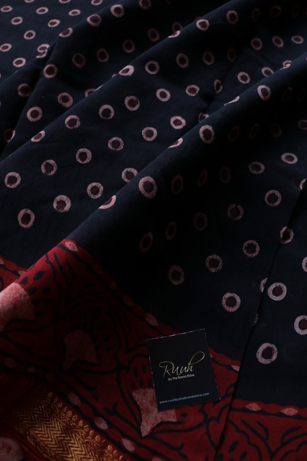 MAHESHWARI BLOCK PRINT SAREE- TBS26MBP