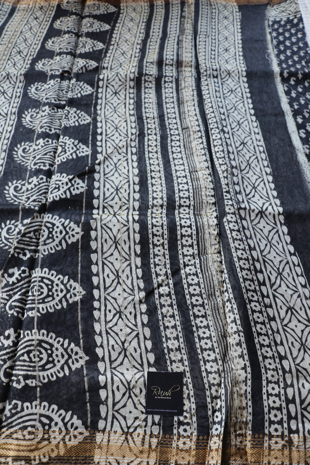 MAHESHWARI BLOCK PRINT SAREE- TBS26MBP