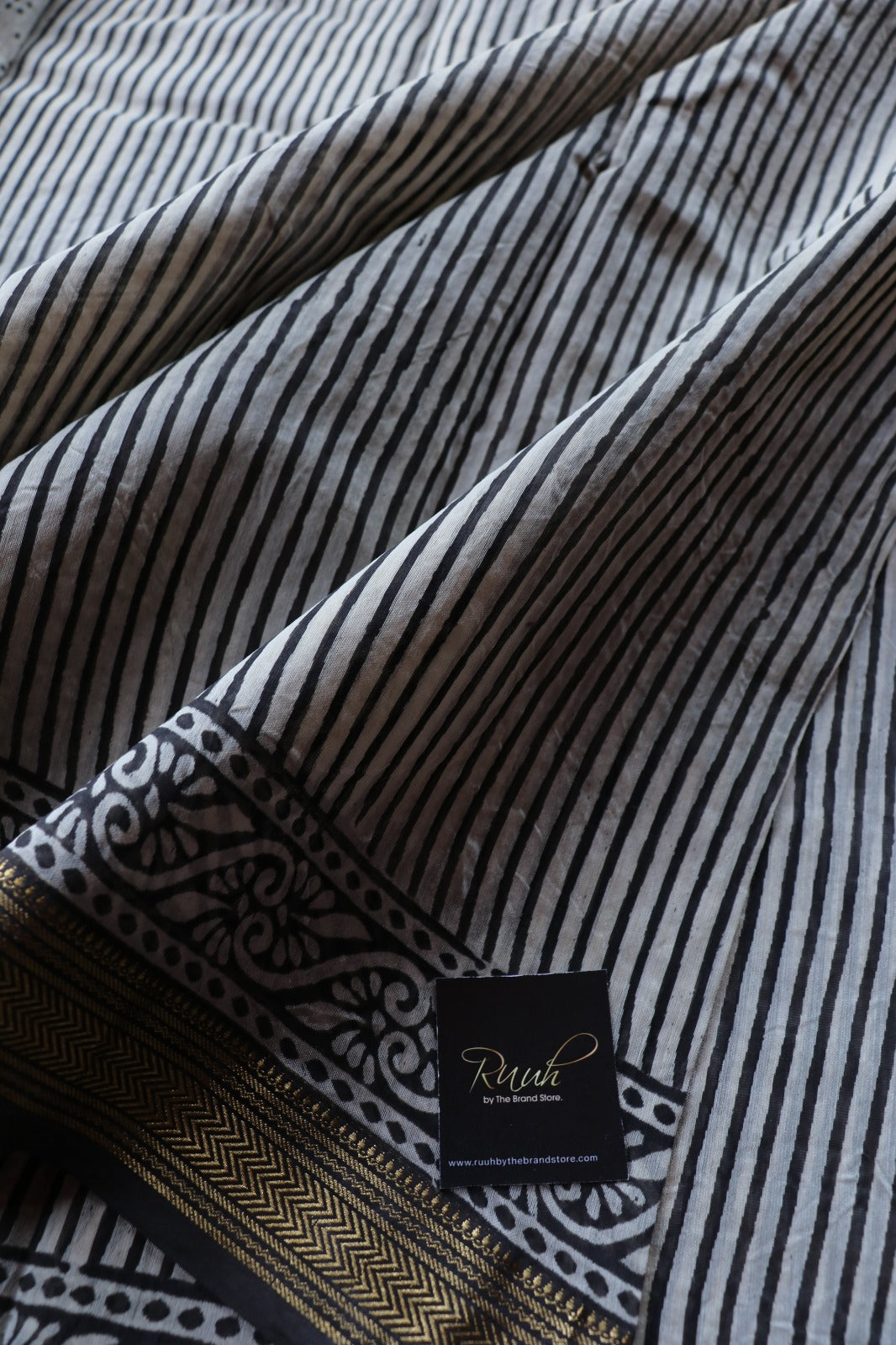 MAHESHWARI BLOCK PRINT SAREE- TBS26MBP