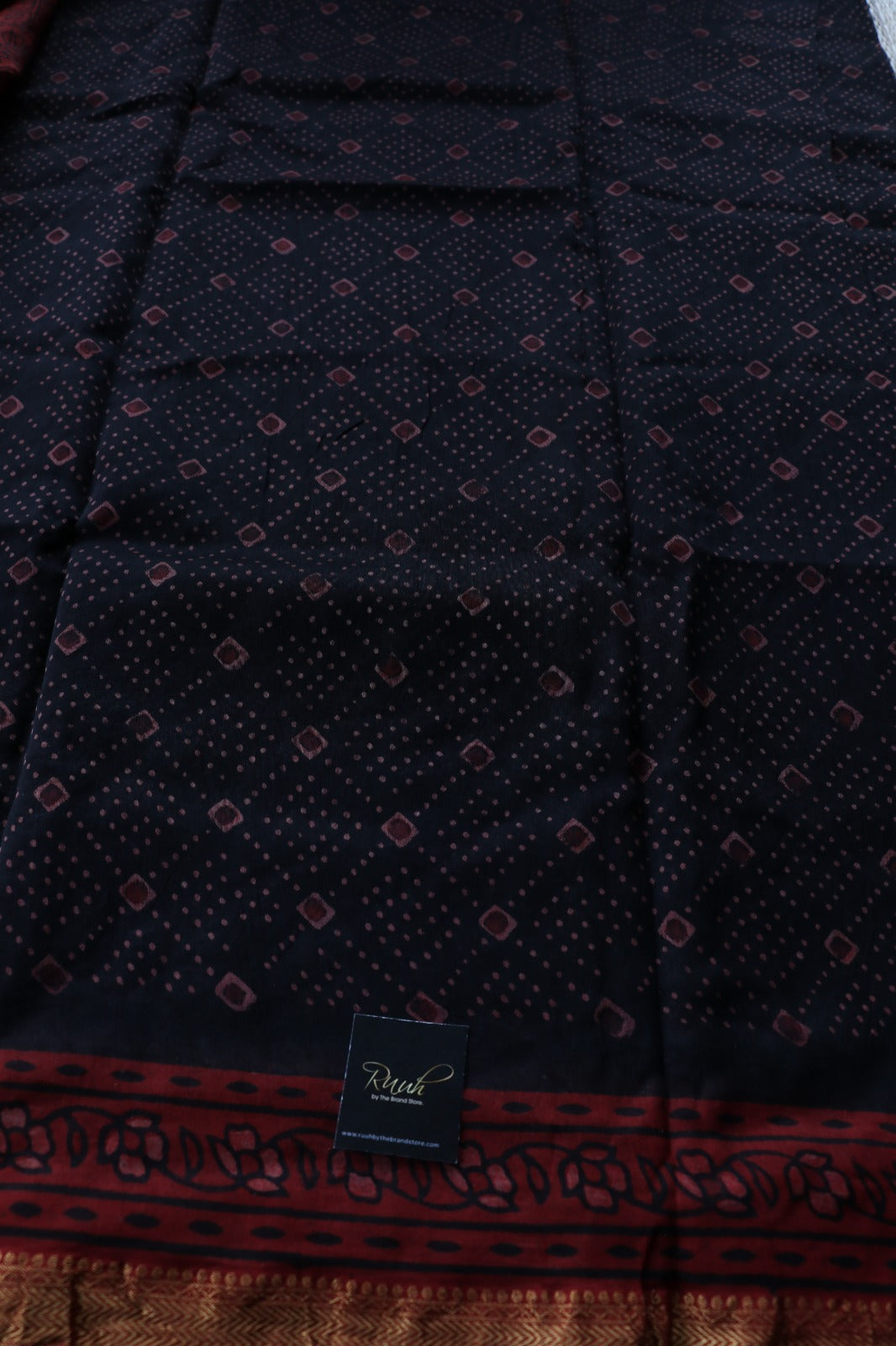 MAHESHWARI BLOCK PRINT SAREE- TBS26MBP