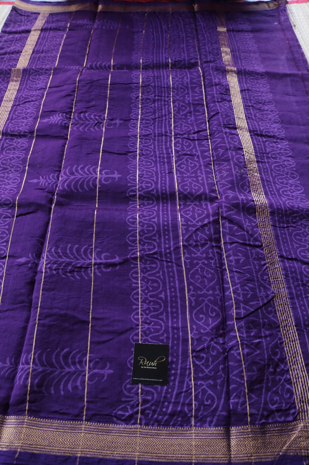 MAHESHWARI BLOCK PRINT SAREE- TBS26MBP