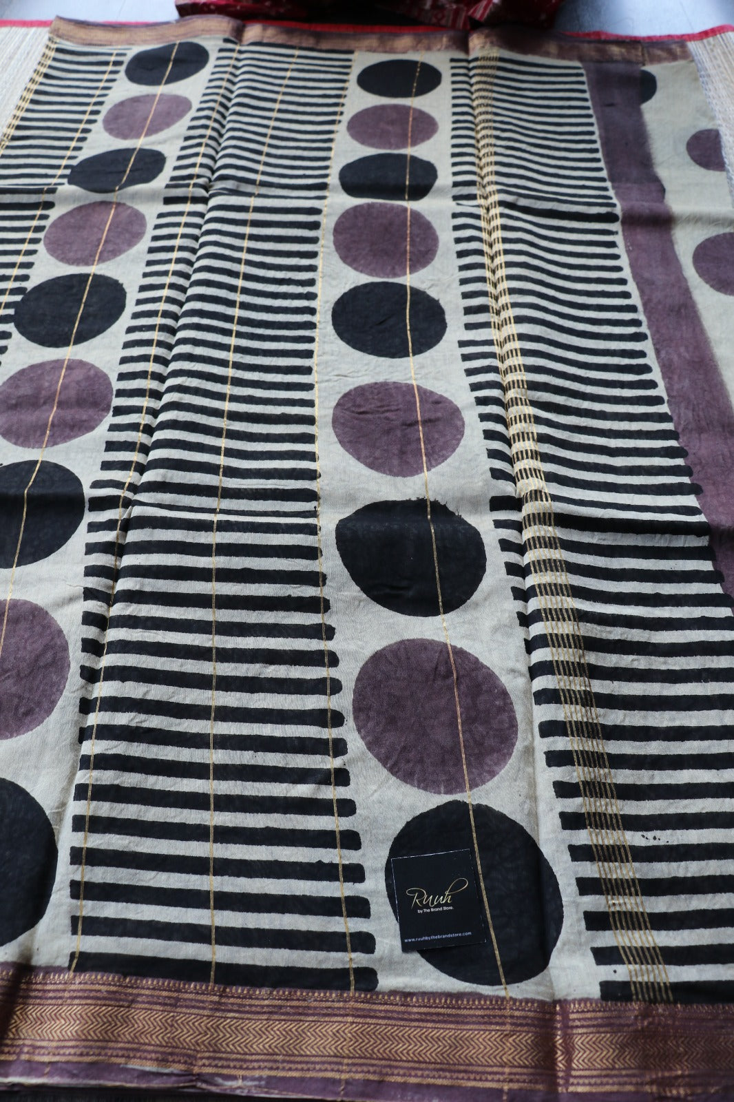 MAHESHWARI BLOCK PRINT SAREE- TBS26MBP