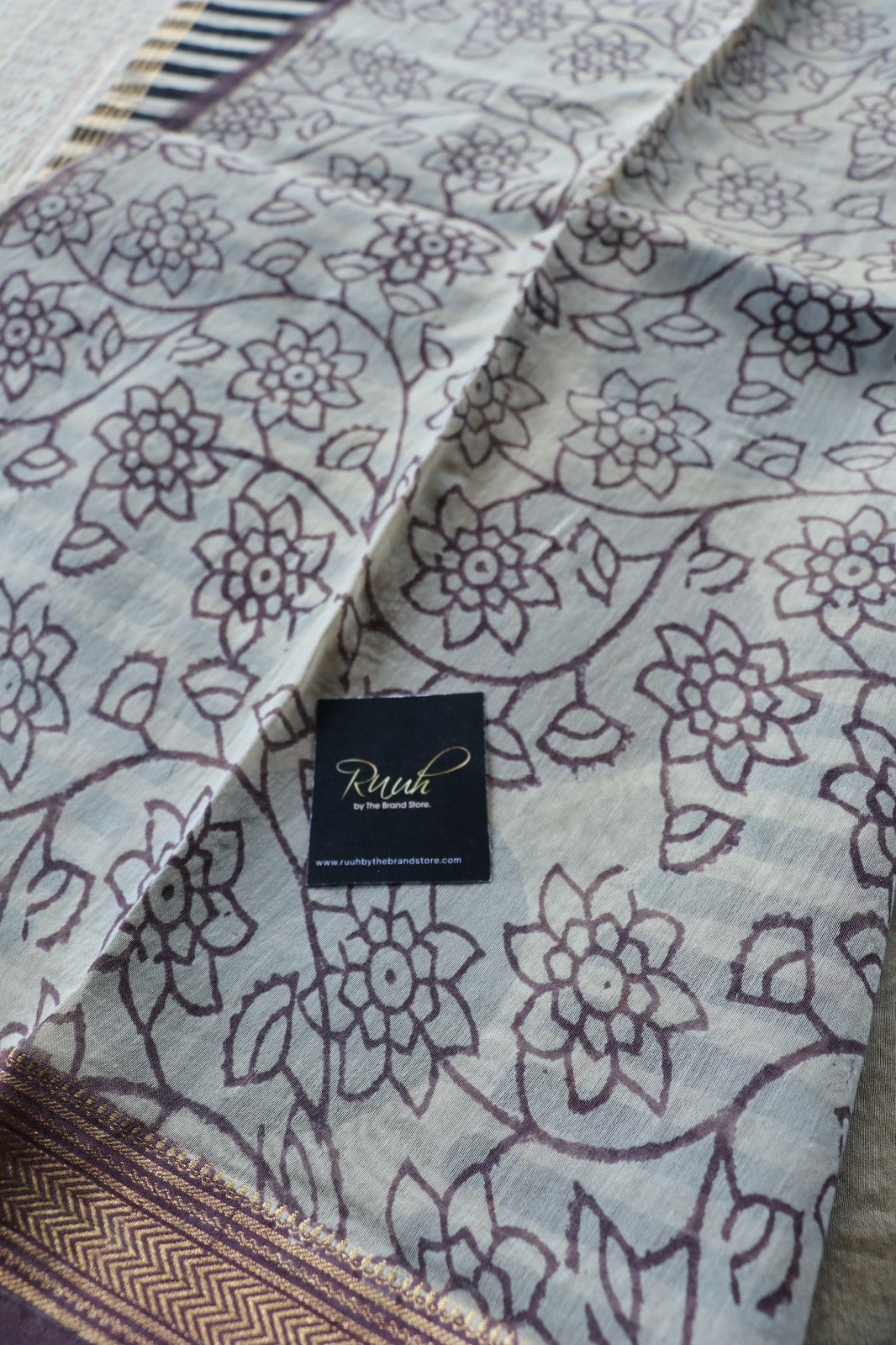 MAHESHWARI BLOCK PRINT SAREE- TBS26MBP