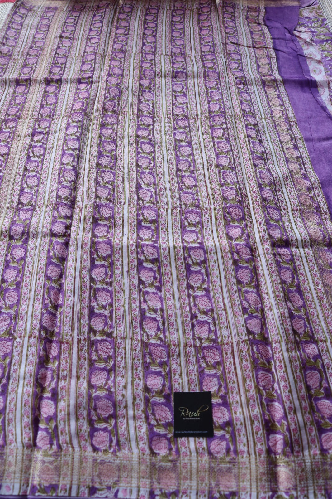 MAHESHWARI BLOCK PRINT SAREE- TBS26MBP