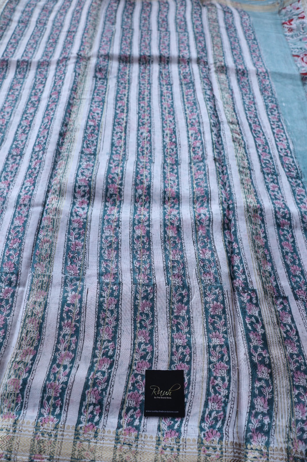 MAHESHWARI BLOCK PRINT SAREE- TBS26MBP