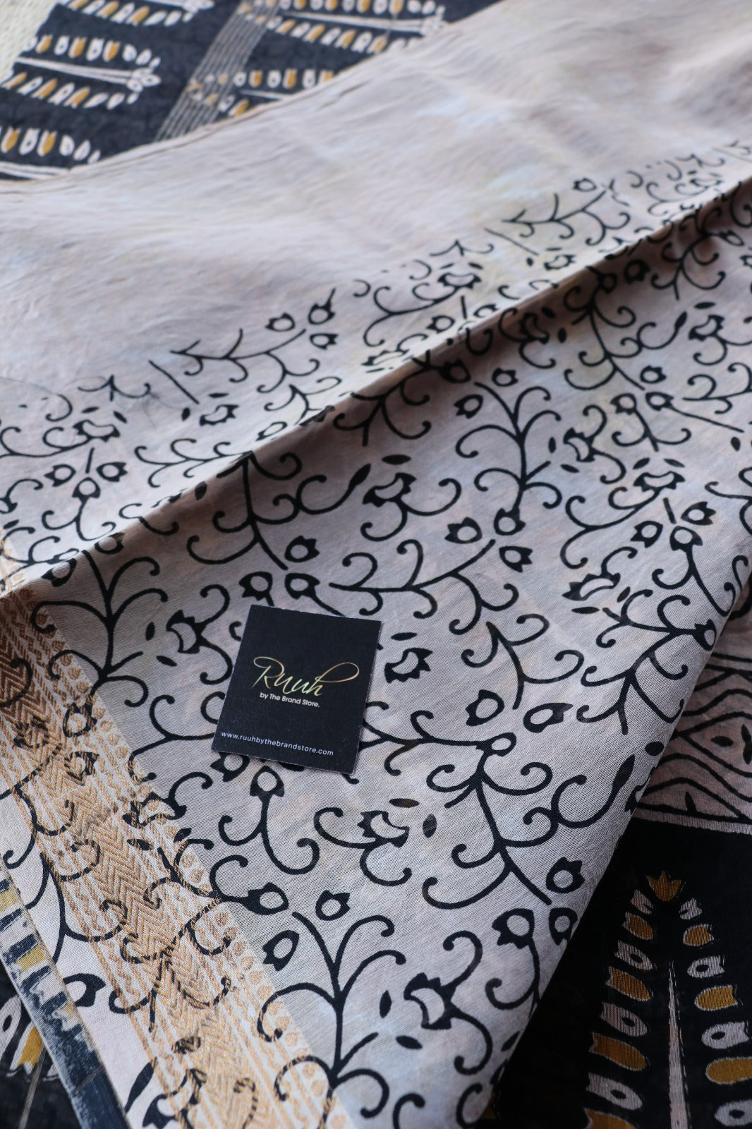 MAHESHWARI BLOCK PRINT SAREE- TBS26MBP