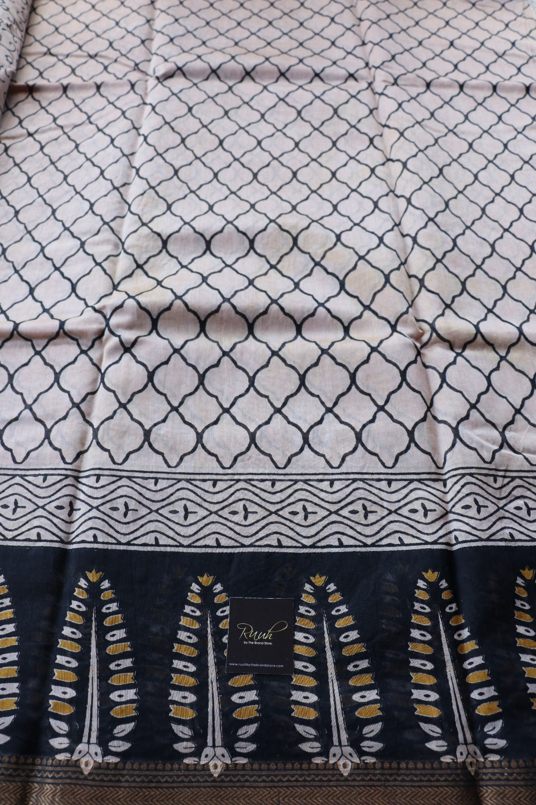 MAHESHWARI BLOCK PRINT SAREE- TBS26MBP