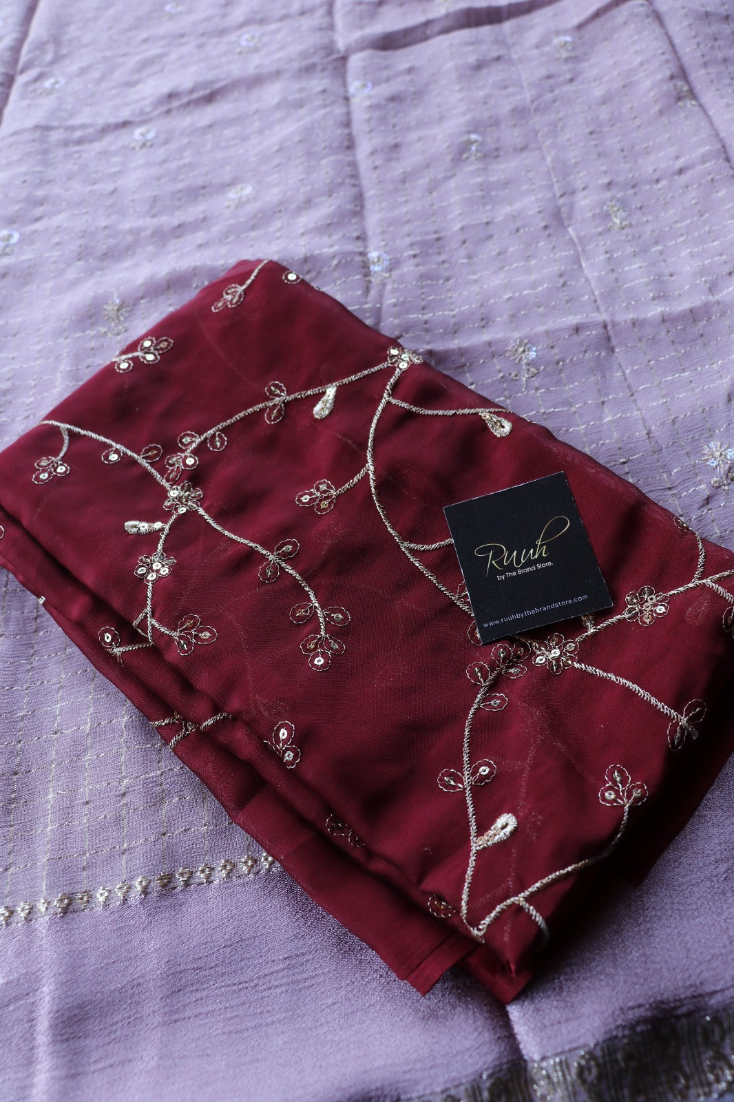 VISCOSE GEORGETTE WITH WORK ON BODY