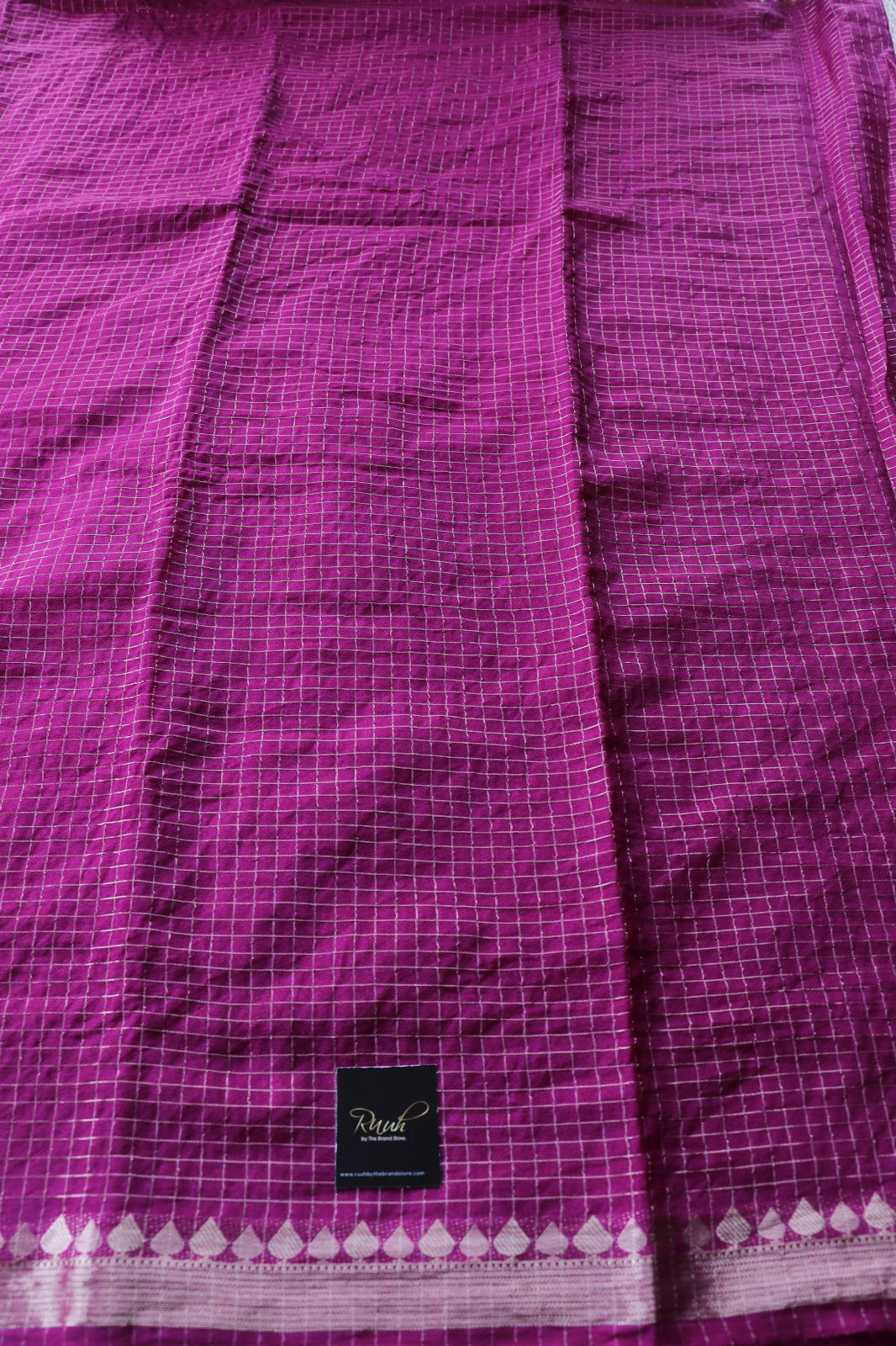 VADAMALLI VISCOSE CHECK SAREE- TBS26VC1 - PREORDER