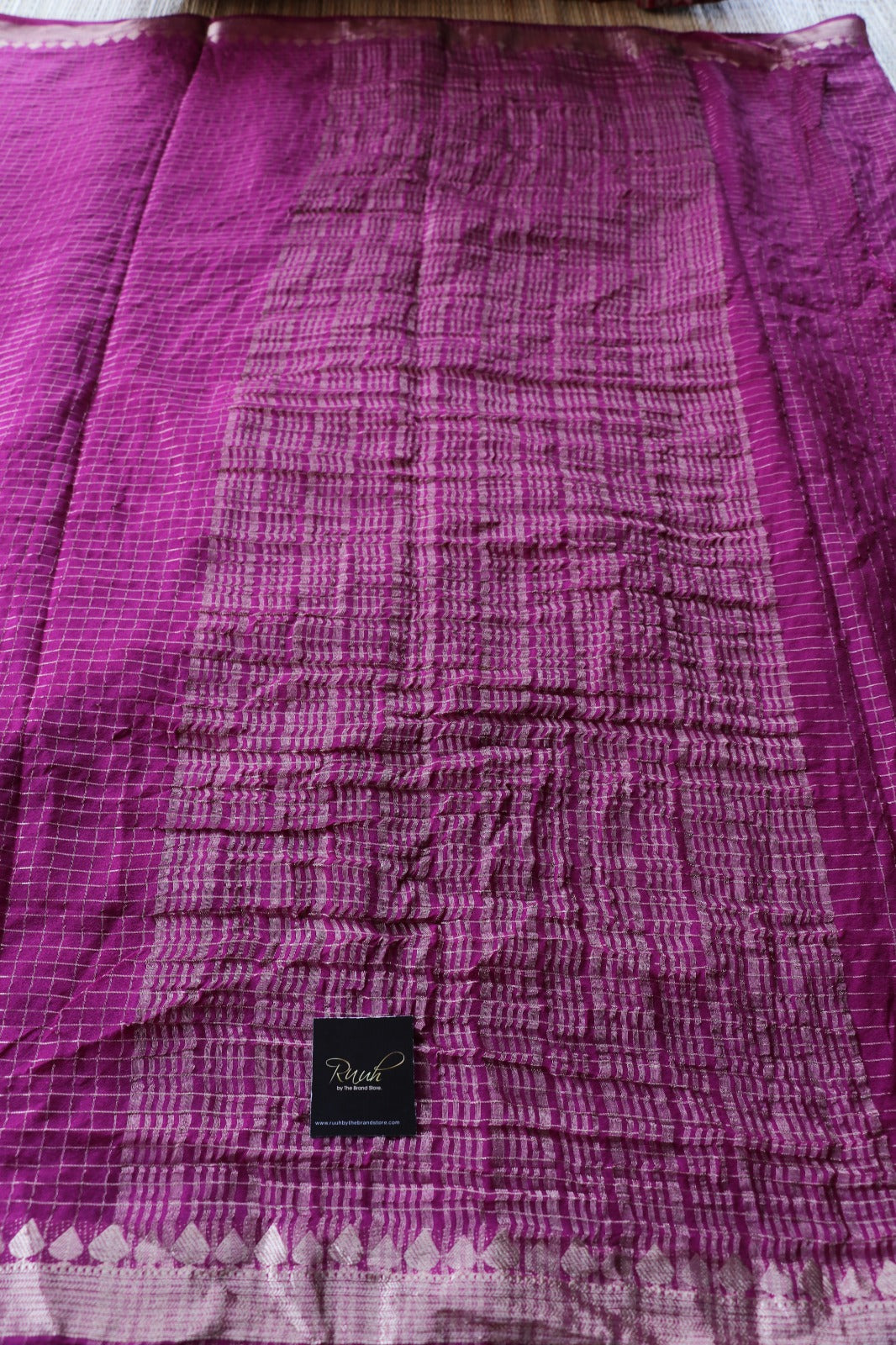 VADAMALLI VISCOSE CHECK SAREE- TBS26VC1 - PREORDER