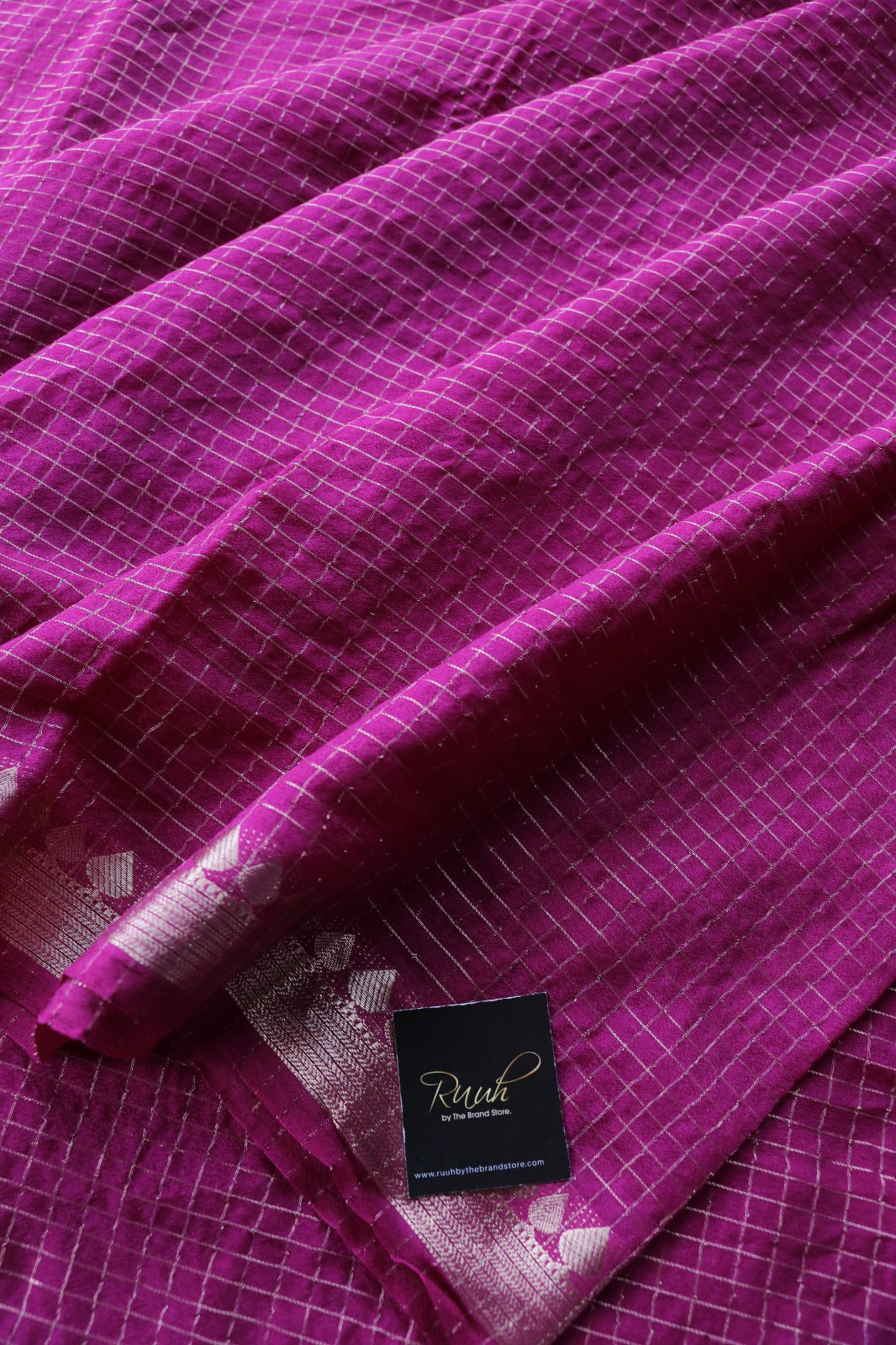 VADAMALLI VISCOSE CHECK SAREE- TBS26VC1 - PREORDER