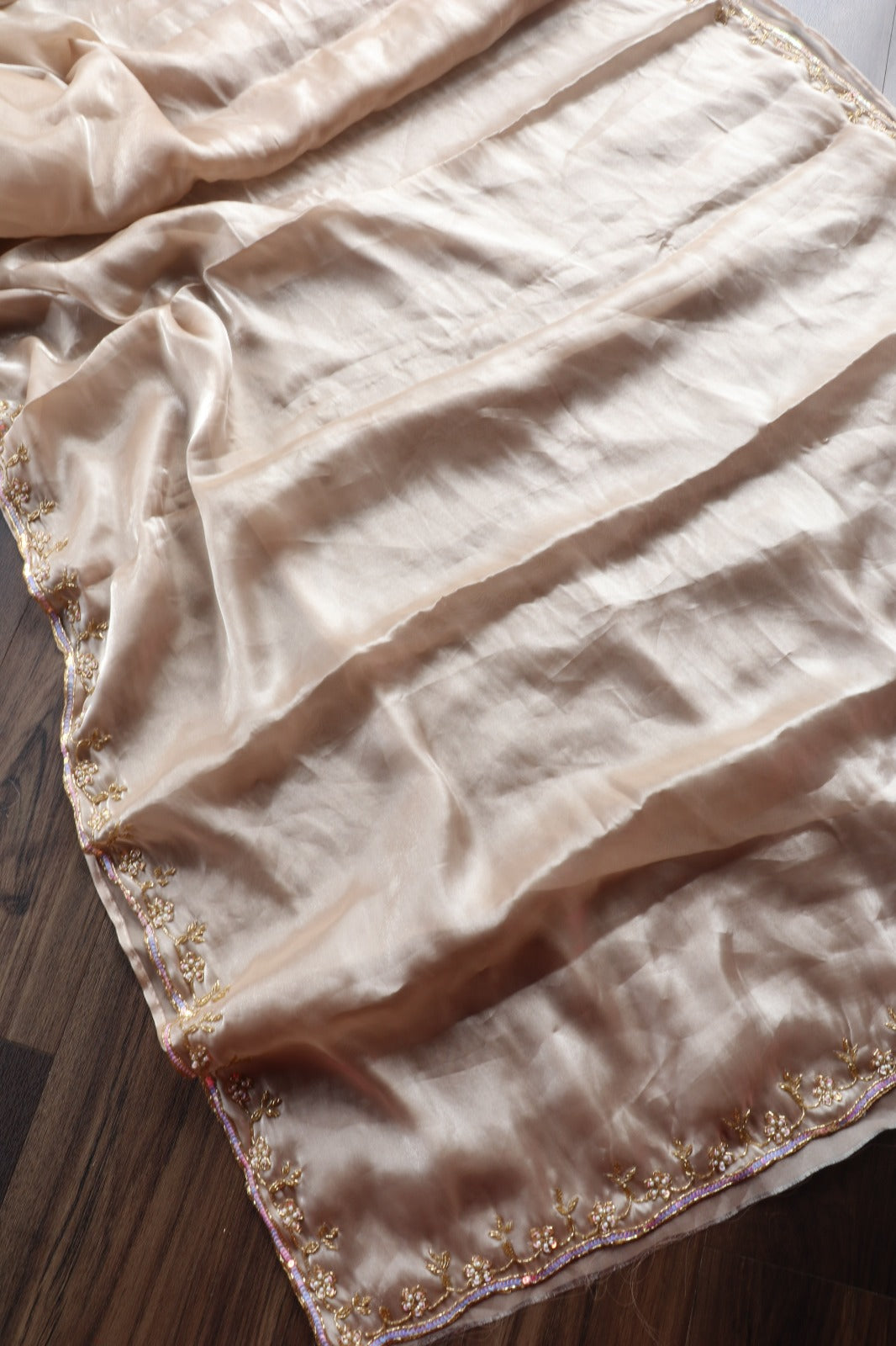 PARTY WEAR SATIN TISSUE SAREE