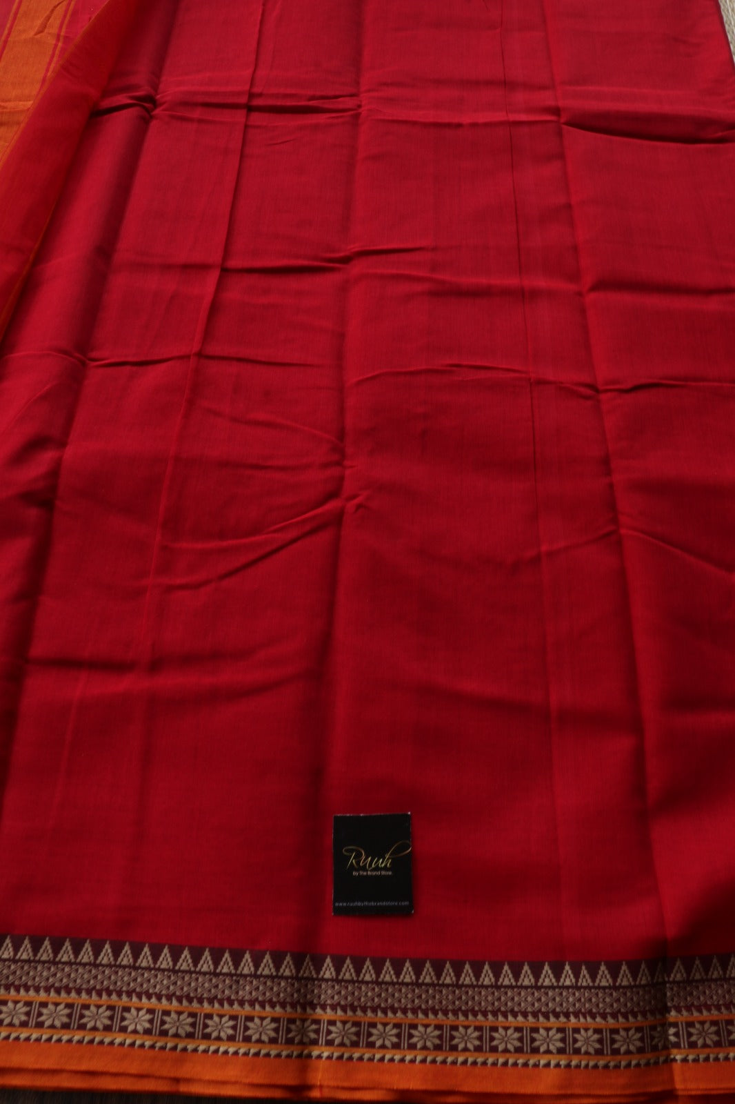 RED NARAYANPETH COTTON SAREE