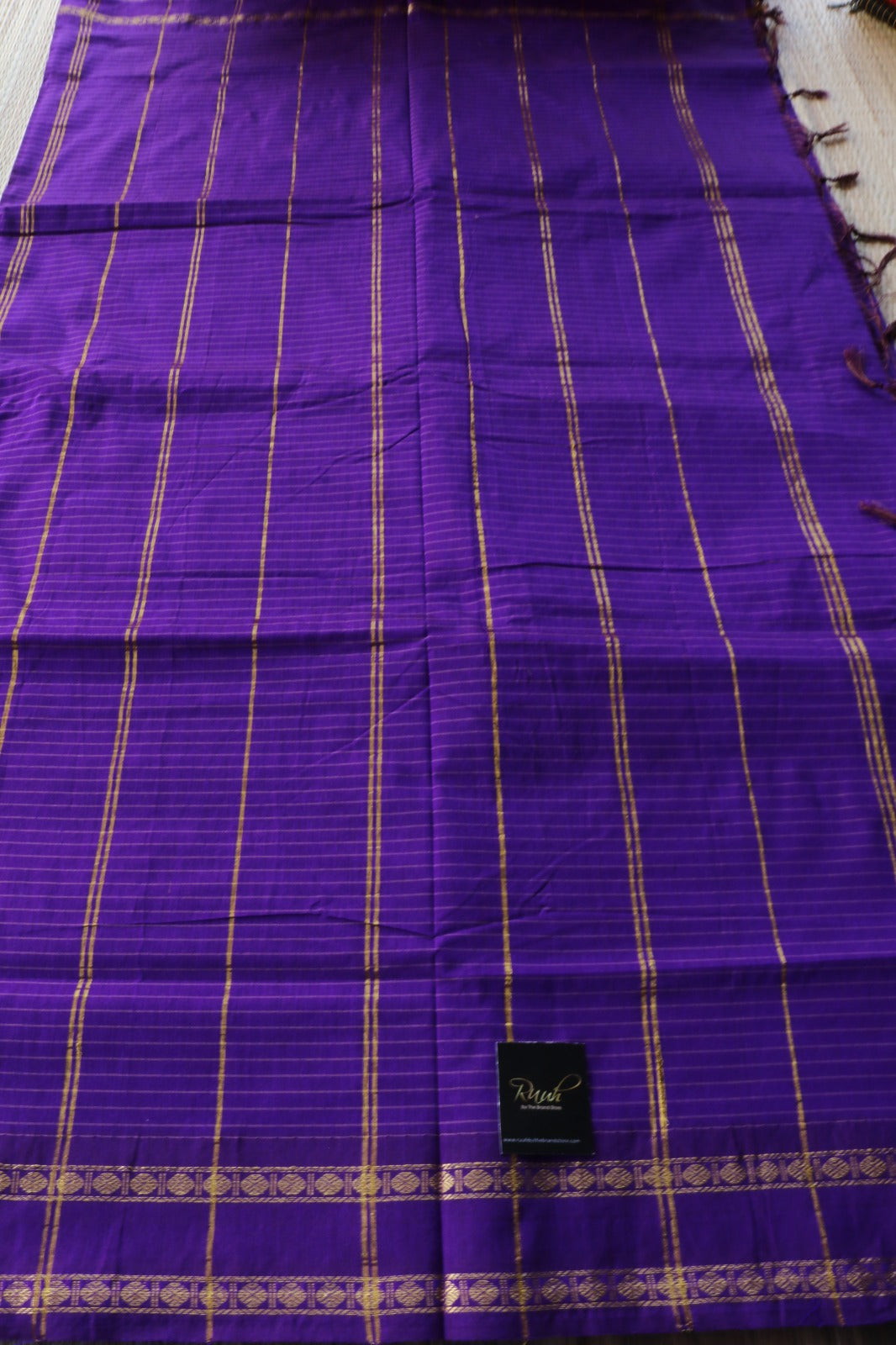 PURPLE KALYANI COTTON SAREE - TBS26KC1