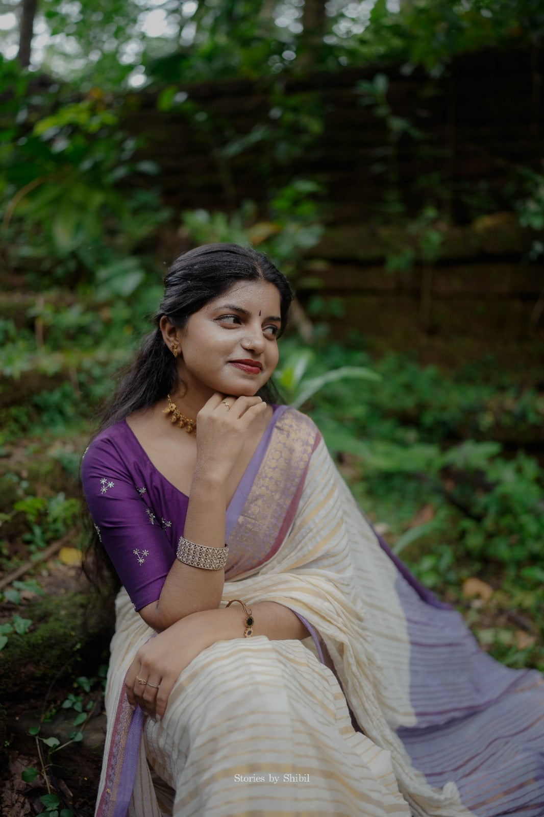 MUL COTTON SAREE IN STRIPES
