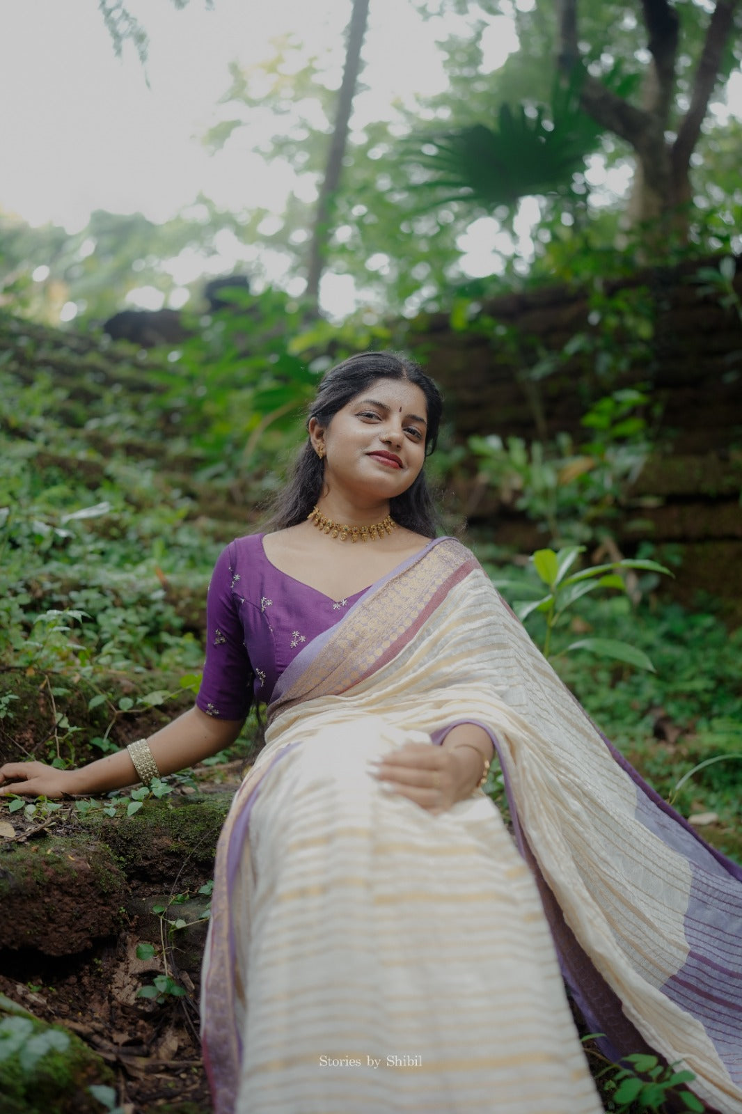 MUL COTTON SAREE IN STRIPES